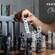 TEXT ~« FLIP Text Flip - Chess Set