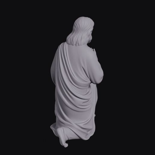 Kneeling_Sheep_0007.jpg Kneeling Christ In Prayer
