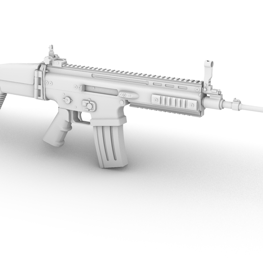 🪖 102PA – Belgian FN SCAR-L (Mk 16) Light Assault Rifle – Digital Model ...