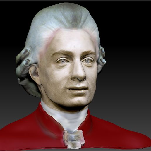 🎵 Wolfgang Amadeus Mozart 3d Reconstruction・ 3D File for 3D