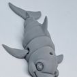 Niedlicher Flexi Print-in-Place Delfin