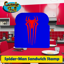 Spider-Man-TASM2-Logo-Sandwich-Stamp.png Fichier STL Tampon sandwich avec logo The Amazing Spider-Man 2 (2014)・Objet imprimable en 3D à télécharger