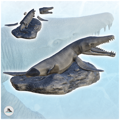 0-9.png Datei STL Kronosaurus Dinosaurier (9) - Hochdetaillierte Prähistorische Tiere HD Paleoart・Design für 3D-Drucker zum herunterladen