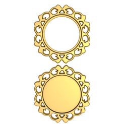56565656.jpg 3D file Photo frame stl/Mirror Frame stl file/Carved Frame printre/Round frame stl/cnc frame・Template to download and 3D print