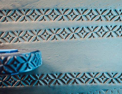 SSNS LENORE. se Z ax: Texture Clay Wheel - Geometric Pattern