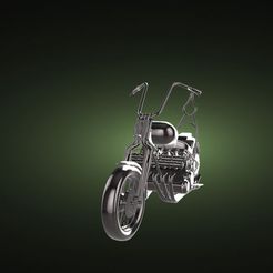 CHOPPER-12.2.jpg Télécharger fichier STL CHOPPER motocykle • Objet pour impression 3D, vadim00193
