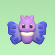 Cod95-Cute-Butterfly-2.png 3D file Cute Butterfly・3D printable model to download