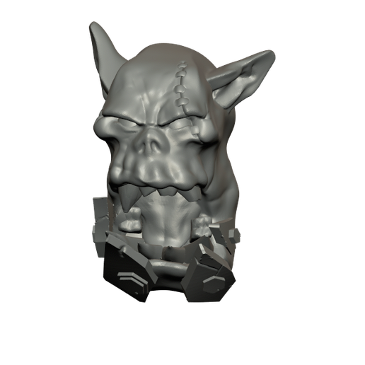 Cabeza de orco con cicatriz 3D model