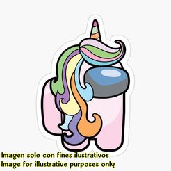 amog-us-unicornio-ilustración.jpg Among Us Unicorn cookie cutter