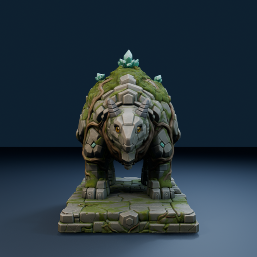Mossvault - Ruinback Guardian Printable Fantasy Turtle