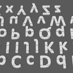 Letters-1.png Fichier STL Lettres pour tableau de correspondance / Support Eisel・Design pour imprimante 3D à télécharger