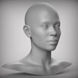 300.94.jpg 10 Realistic Female Asian American head Low-poly 3D model Low-poly 3D model