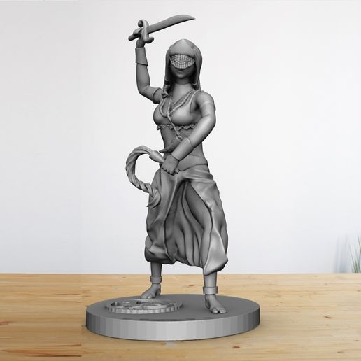 👩 Iansã Oya Warrior Orixa・ STL File for 3D printing・Cults