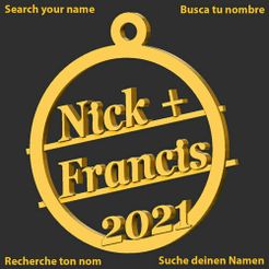 nickFrancis2021.jpg Fichier STL NickFrancis2021・Design pour imprimante 3D à télécharger