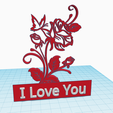 i-love-you-rose-and-butterfly-stand-4.png Roses and butterfly decoration, I love you message and support for ring, engagement gift, proposal, wedding, Valentine's Day gift, anniversary gift, ring holder