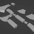 HatchetHead-Exploded1.png The "Hatchet Head" - Low Poly TTRPG Dice Vault/Tray