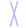 X.stl AMONG US Letters and Numbers | Logo