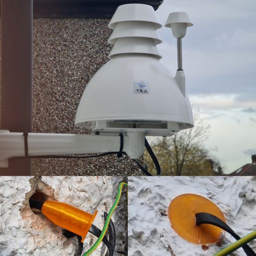 Airquino wall bung - Planetwatch 3D model