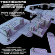 CommunityBundleDemoA.png TECHSCAPE - 6mm - Effiziente Innenstadt (FREE Battletech Terrain)