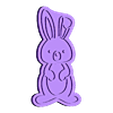 Hare stamp.stl Cute Forest animals cookie cutter / stamp
