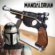 The Mandalorian Blaster Pistol.jpg The Mandalorian / Deluxe Blaster 3D Model Kit w Display Base