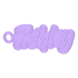 name stl.stl Nombre del llavero Ashley