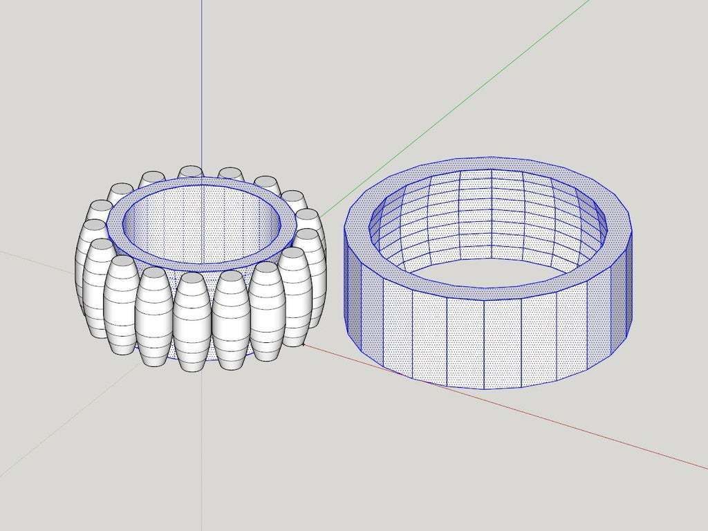 Download free STL file Spheroid Bearing, Mounts on 1 Inch PVC Pipe • 3D