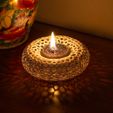 0_1.jpg Free STL file Voronoi donut candle holder・3D printer model to download