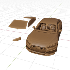 1.png Fichier STL Audi rs7・Plan à imprimer en 3D à télécharger