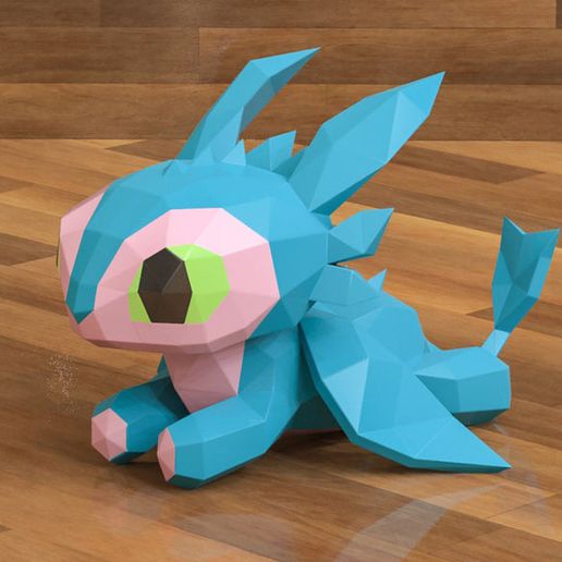👶 BABY TOOTHLESS・ 3D File for Papercraft & Origami・Cults