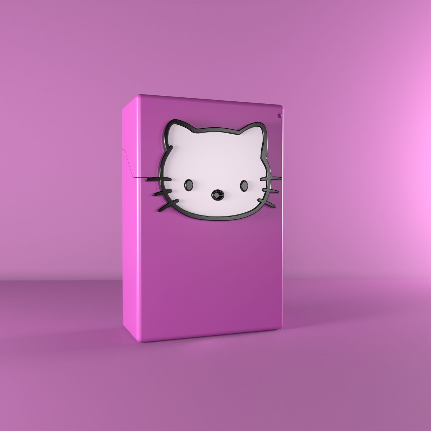 kitt.jpg STL file Hello Kitty cigarette case box・3D printable model to download, AFdesign