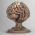03.png Brain sculpture 3D print model
