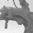 panter.242.png Free STL file Black panther on a tree・3D printing idea to download