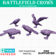 Crows_MMF.png STL file Crows・Template to download and 3D print