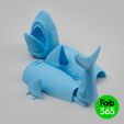 Shark_06.jpg Fichier 3D Requin pliable・Idée pour impression 3D à télécharger