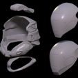 rendered.png Chonmage helmet 3d print file