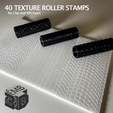 XPS6.png STL file 40 Clay and XPS Foam Texture Roller Stamp・3D print design to download