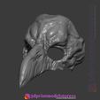 Raven_Skull_Helmet_06.jpg Raven Skull Mask Costume Cosplay Halloween Helmet