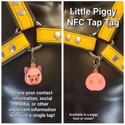 il_794xN.5289013392_90vb.webp Little Piggy Face and Snout NFC Tag Digital Business Card