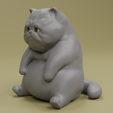 0000.png Sad and Lethargic British Shorthair Cat Figure for 3D Printing