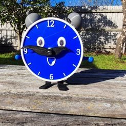3.jpg Free STL file The Little Man Clock・3D printer model to download, Nither