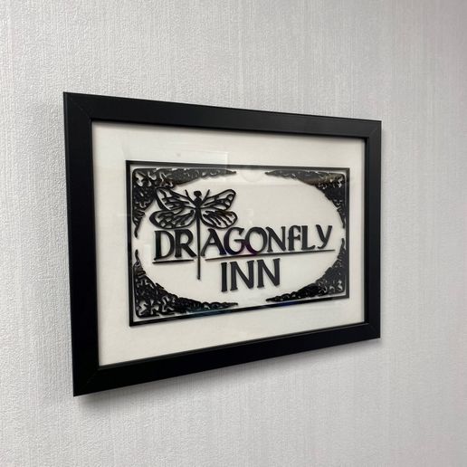 Silhouette of the Dragonfly Inn (Gilmore girls) for frame 3D model