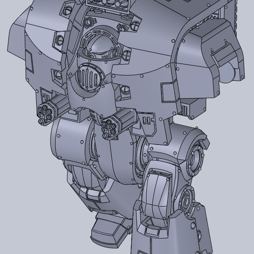 Gros robot des anciens marin de l'espace 3D model