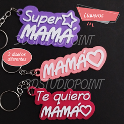 dmm2.png Archivo STL LLAVERO DÍA DE LA MADRE | LLAVERO DÍA DE LA MADRE・Objeto imprimible en 3D para descargar