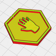 hand-preview.png 81 Symbol Meeple Hexagons Collection – 3D Printable Game Tokens