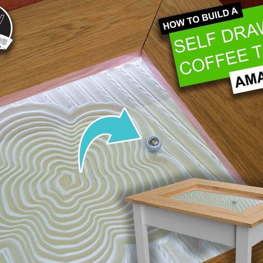 A MACHINE THAT DESTROYS WHAT IT CREATES - Kinetic Sand Art Table - 3D model önizlemesi