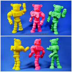 2015robot_05c.jpg Download free STL file Bear Robots • 3D printer template, mingshiuan