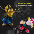 FONDO_SNLX_POSTERS_3_2000px.png STL file Snorlax Kisame Kisame Pokemon Naruto / SNORLAX KISAME POKEMON NARUTO・3D print object to download