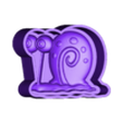 P6139.stl 3D Gary the Snail Bath Bomb STL Mold