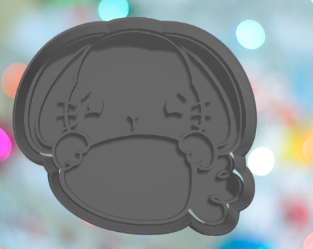 Bunny with Carrot Plaque Cookie Cutter